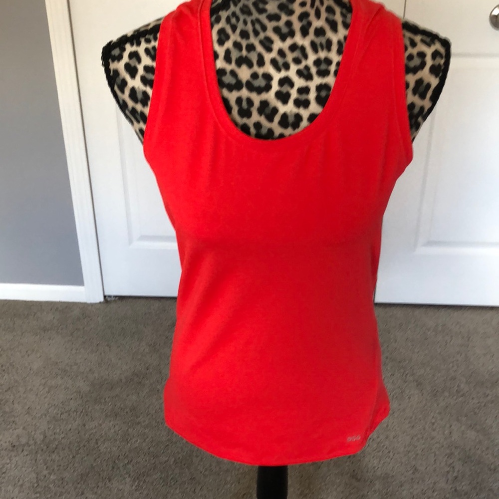 DSG bright red racer back top